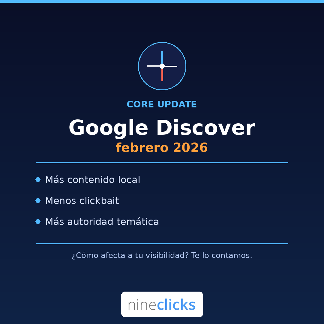 Core Update de Discover de febrero de 2026 - beneficios para el usuario que persigue Google con el cambio de algoritmo.